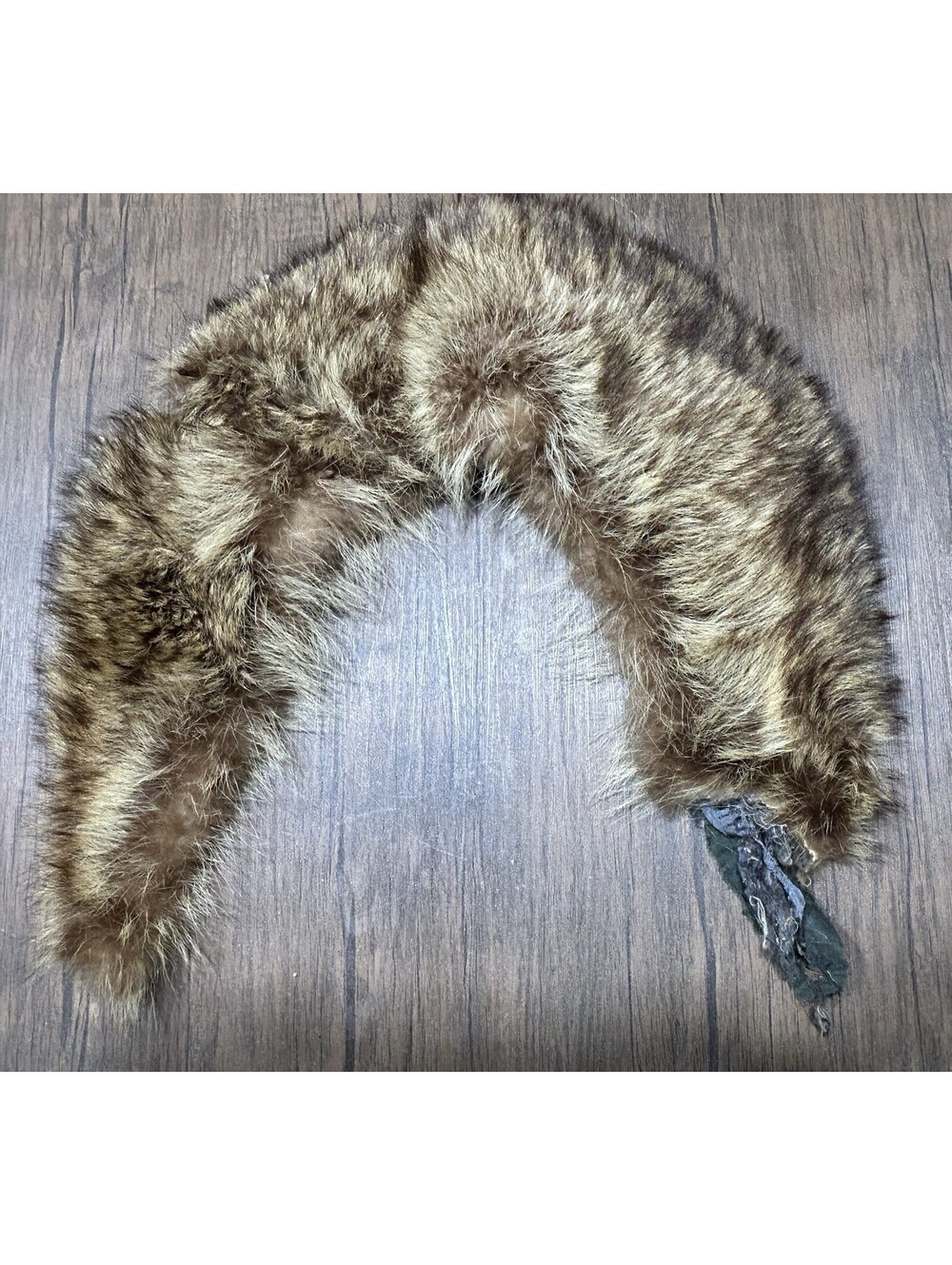 Vintage Genuine Fur Collar Stole Brown Fox Style Wrap Shawl Repair